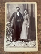 Vintage Cabinet Card. Couple standing together. - £14.03 GBP