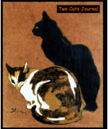 Two Cats 8x10 Journal/Diary/Notebook 200 Ruled Blank Pages Record Events... - £7.15 GBP