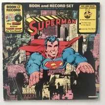 Superman Book and Record Set LP Vinyl Record Album - £37.71 GBP