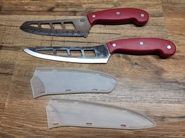 Mad Hungry Air Blade Knife Set - SHARP Carbon Steel Red Handle - SHIPS FREE - $24.98