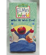 Vintage SESAME STREET Elmo&#39;s World WAKE UP WITH ELMO VHS VIDEO 2002 Jim ... - $14.85