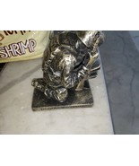 Dicksons Duty Faith God Praying Soldier 5 inch Gold Resin Stone Table Top - $18.00