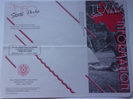 Vintage Texas State Parks Information Brochure - $94.99 MXN