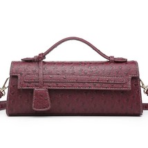  Designer Ostrich Women Bags Handbag Ladies Tote Bag Fashion   Female Long Tote  - £140.74 GBP