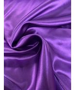 Purple 58/60&quot; Charmeuse Satin Fabric - £7.01 GBP