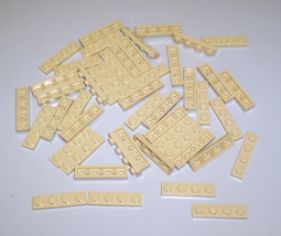 45 Used Lego 1 x 4 Dark Tan Plates  3710    - £7.82 GBP