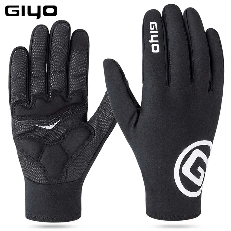 GIYO Winter Gloves Padded Fleece Cycling Motorcycle MTB Bike Gloves Bicycle Full - £82.96 GBP