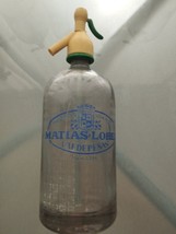 Antique Soda Bottle Siphon Brand Matias Lopez Valdepeñas Agua De Seltz - $41.44
