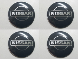 Nissan 3 - Set of 4 Metal Stickers for Wheel Center Caps Logo Badges Rims  - $24.90+