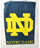 Vintage UNIVERSITY Of NOTRE DAME  FLAG BANNER Garden Decor Sign Mancave ... - $40.60 CAD