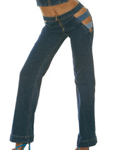 Revice Denim Women&#39;s 818 Studio City Low Rise Cut Out Jeans Flared Pants - 23 - £67.80 GBP