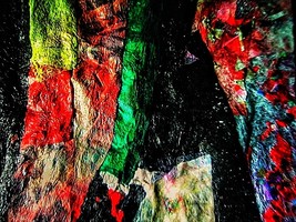  Collage art abstract photo stock,Recycled plastic collage art,Texture w... - $93.90 MXN