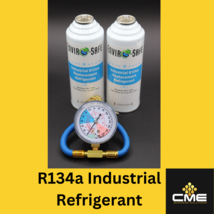 Envirosafe Auto AC Industrial R134a Replacement Refrigerant, 2 cans &amp; Gauge - £31.43 GBP