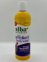 Alba Botanica Very Emollient Body Wash French Lavender 12oz Bottle - £7.81 GBP