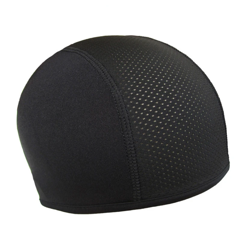 Quick Dry Cycling Caps Black  Running Motorcycle Helmet Inner Liner  Caps Moistu - £59.91 GBP