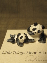 Ron Hevener Panda Figurine Miniature - $25.00