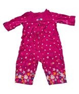 Gymboree Baby Pink Floral Long Sleeve One Piece Romper 3-6 Winter Sparkl... - $29.70