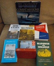 8 Book Lot Military Warship Maritime Seapower Submarine U-boat Naval  - $59.39