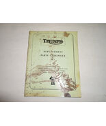 1966 Triumph Replacement Parts Catalog Catalogue No.7 3TA 5TA T90 T100C ... - $90.03
