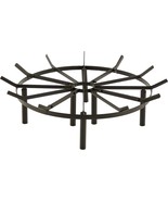 24In Fire Grate Log Grate, Round Spider Wagon Wheel Firewood Grates, Hea... - £67.95 GBP