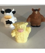 Tomy Animals Toys Lot Of 3  Cow Sheep Horse T7 - £4.57 GBP