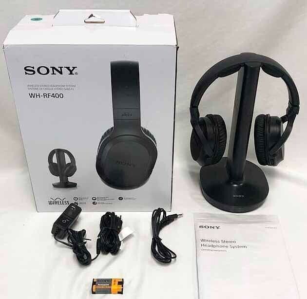 Sony WHRF400 RF BLACK Wireless Noise Reducing Home Theater Headphones - $39.55