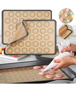 30 Cavities Macaron Baking Mat Silicone Cake Macaroon Non Stick Mould Pa... - $11.87