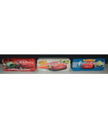 Walt Disney&#39;s Cars Characters Set of 3 Tin Catch All Pencil Cases, NEW U... - $14.50