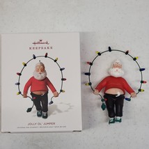 Hallmark Keepsake 2018 Jolly Ol' Jumper Santa Claus Workout Christmas Ornament - £10.78 GBP