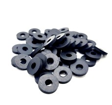 1/4&quot; ID Rubber Flat Washers 5/8&quot; OD x 1/8&quot; Gasket Sealing Spacer 1/4 x 5... - £8.43 GBP+
