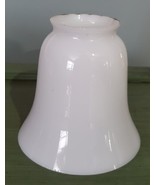 White Antique Glass Light Lamp Shade Bell  2-1/4&quot; Fitter 4 1/4&quot; High - €5,21 EUR