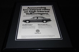 1987 Volkswagen VW Jetta Framed 11x14 ORIGINAL Vintage Advertisement - $34.64