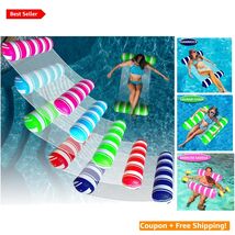 5 Pack Inflatable Water Hammocks - 4-in-1 Adult Pool Floats in Assorted ... - $57.37