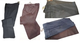 Men&#39;s Trousers Pure Wool Winter Classic Texture Micro Designs Fix Rodrigo Ita - £47.10 GBP