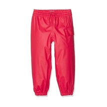 Hatley Girl's Childrens Splash Pant -Red Plain Rain Trousers, Red, 7 Years  - $25.00