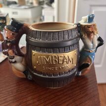 Jim Beam Fox Two Handled Barrel Mug 10th Convention 1980 Norfolk, VA - $14.00