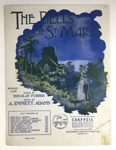 1924 The Bells Of St. Mary&#39;s Vintage Sheet Music By Adams, Furber For High Voice - £2.34 GBP