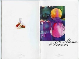 Delta Airlines Business Elite Vinum Menu 2004 - $17.82