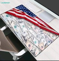 Extra Large Mouse Pad Mat Laptop PC Games Money Dollar Wealth Design #1 - £20.07 GBP