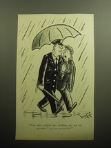 1958 Cartoon by Syd Hoff - You sure you&#39;re not picking me up on account - £14.78 GBP