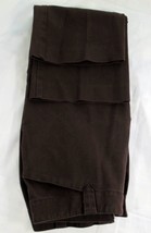 L.L. Bean Brown Straight Leg Pants Womens Size 4 Cotton Blend Stretch EUC - £14.15 GBP