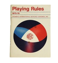 Vintage 1975 - 1976 Playing Rules WIBC Womens International Bowling Congress - £7.39 GBP