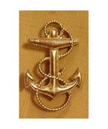 Vintage 1/20 10K Gold Filled Military Navy Anchor Gold-tone Pin - £12.94 GBP