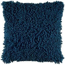 18" Blue Boho Textured Modern Throw Pillow - $1,116.68 MXN
