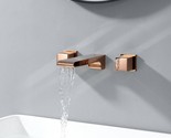Mondawe Luxury 8&quot; Widespread Wall Mounted Bathroom Faucet  Double Handle... - £70.84 GBP