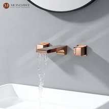 Mondawe Luxury 8&quot; Widespread Wall Mounted Bathroom Faucet  Double Handle... - $88.41
