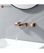 Mondawe Luxury 8&quot; Widespread Wall Mounted Bathroom Faucet  Double Handle... - $121.30 CAD