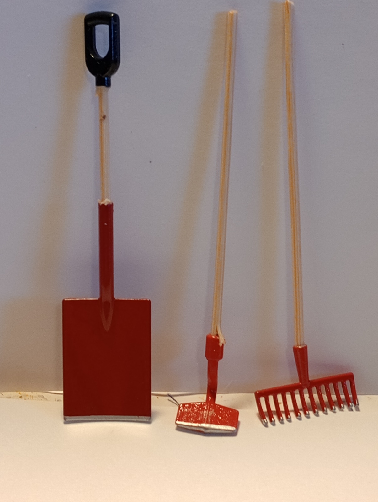 3pc. Miniature Fairy Garden Set. Red - $3.50