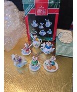 Hallmark Keepsake Ornament Tiny Tea Party Miniature Set of 6 Mice Mouse ... - $740.28 MXN