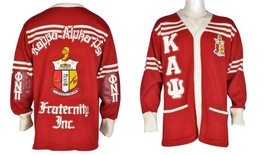 KAPPA ALPHA PSI FRATERNITY CARDIGAN SWEATER  WOOL HEAVY WEIGHT NUPE SWEATER - £121.97 GBP